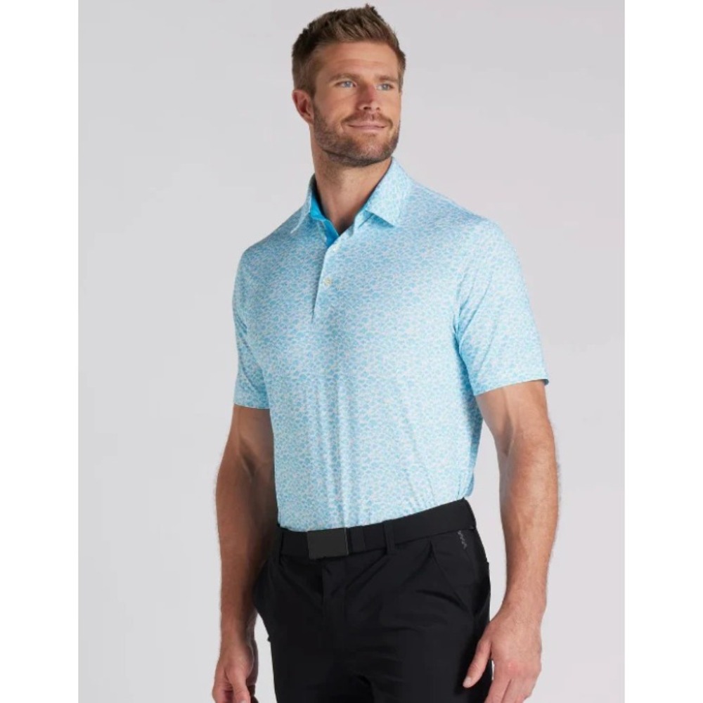 Puma Golf MATTR Piranha Performance Polo XL Fish‎ Breathable Lightweight Summer